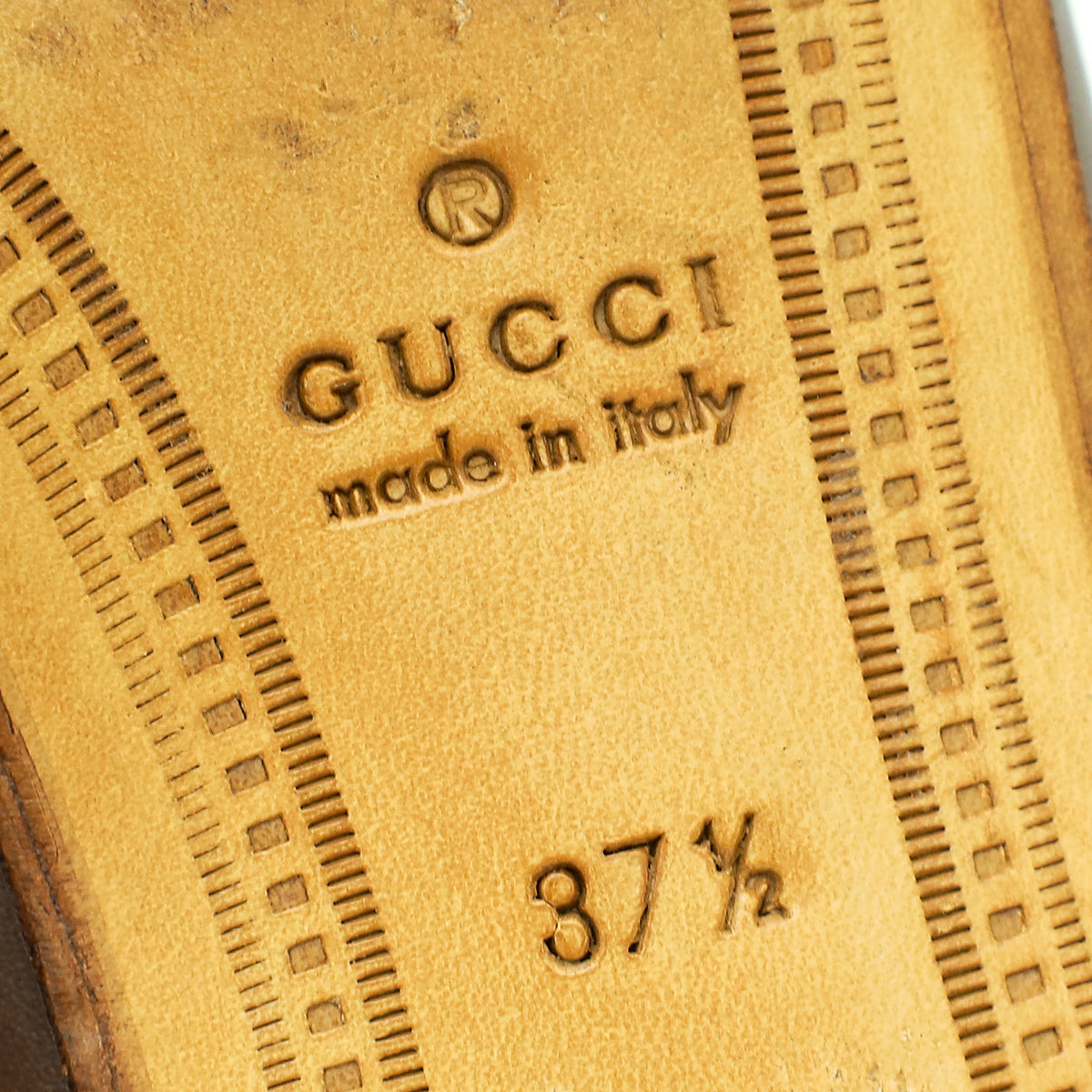 Gucci Brown Horsebit Jordaan Loafer 37.5