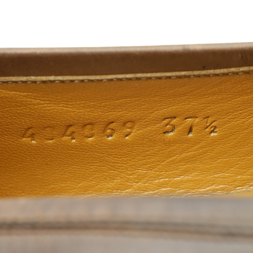 Gucci Brown Horsebit Jordaan Loafer 37.5