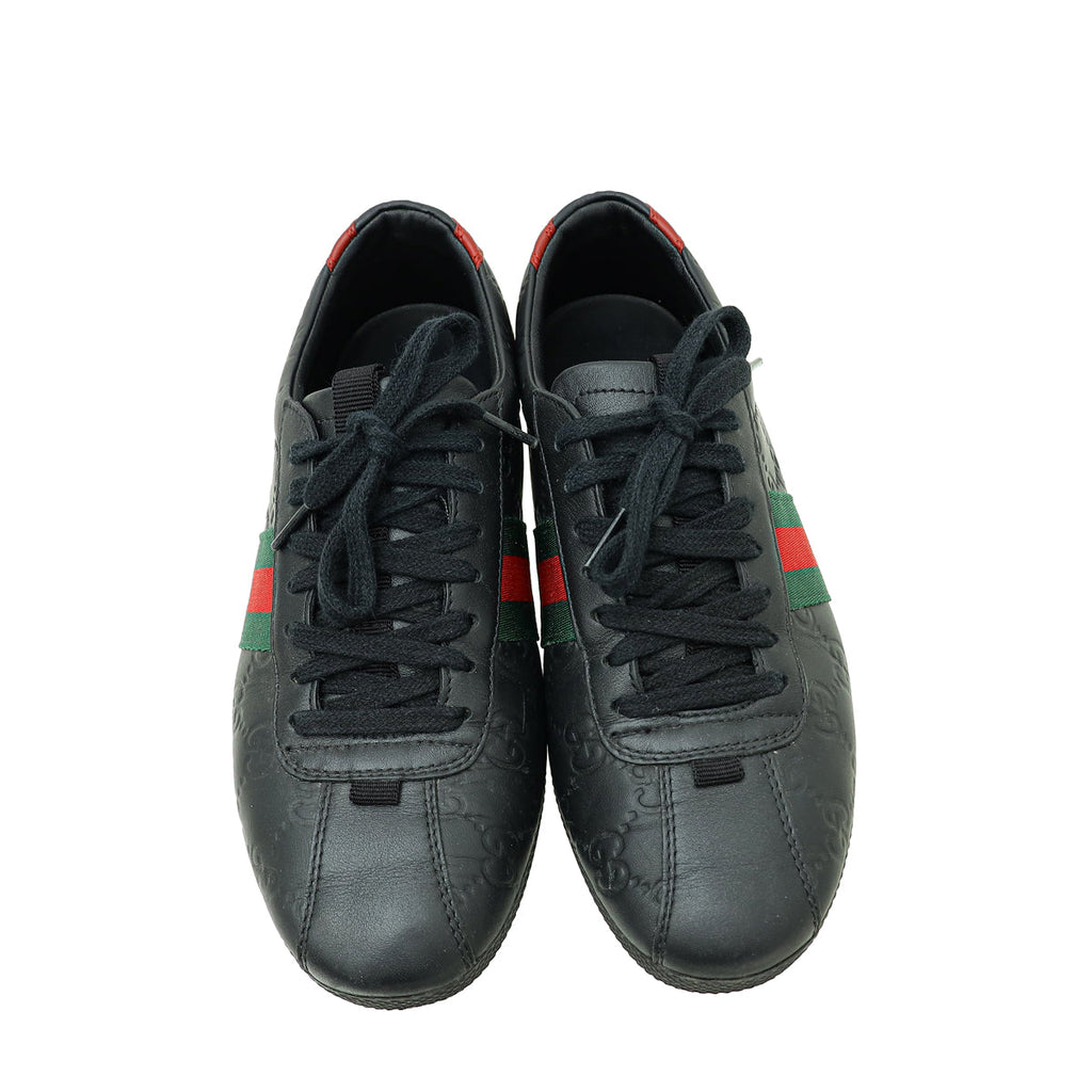 Gucci Bicolor Guccissima Web Low Top Sneakers 37