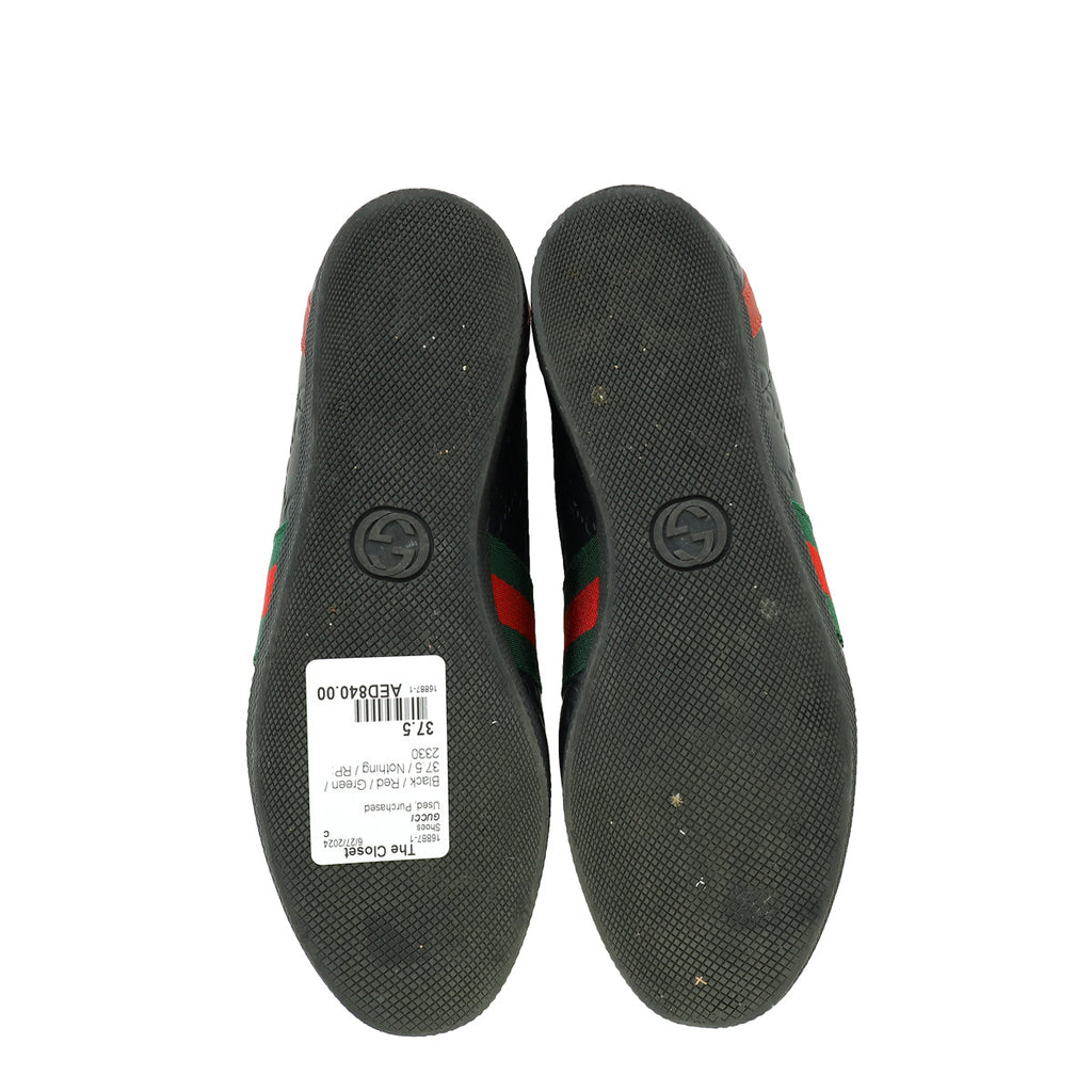Gucci Bicolor Guccissima Web Low Top Sneakers 37