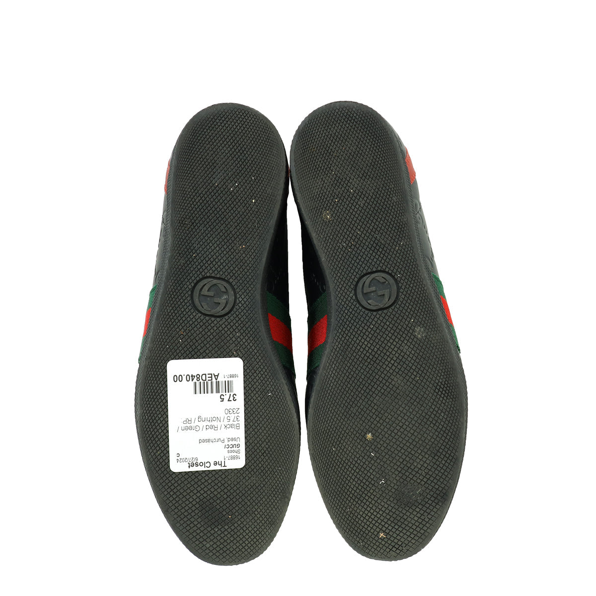 Gucci Bicolor Guccissima Web Low Top Sneakers 37