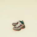 Gucci Ebony Multicolor Mix Monogram GG Rhyton Sneaker 37.5