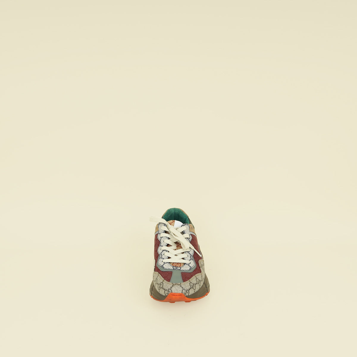 Gucci Ebony Multicolor Mix Monogram GG Rhyton Sneaker 37.5