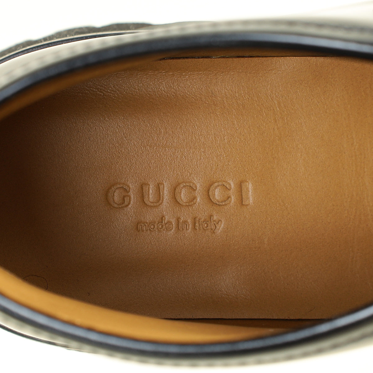 Gucci Black Cordovan Lux Horsebit Ankle Boots 37.5