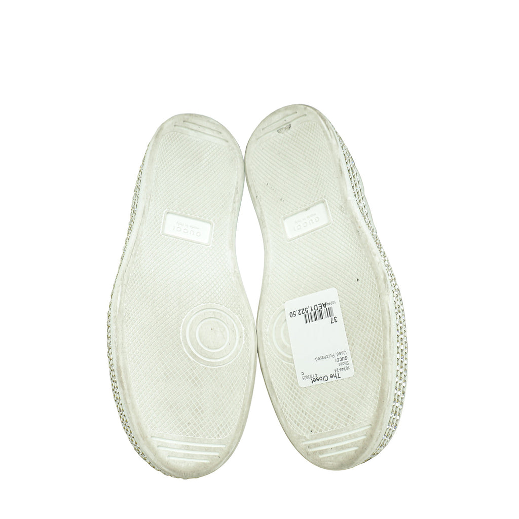 Gucci Crystal Platform Ace Bee Sneakers 37