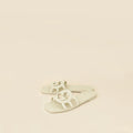 Gucci Off White Interlocking G Cutout Slide Sandal 37