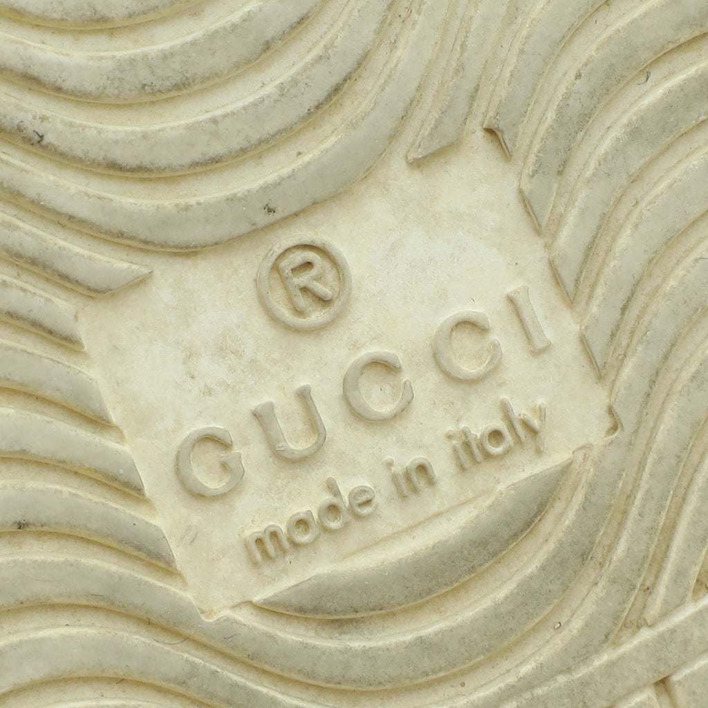 Gucci White Ace Studded Pearl Sneaker 37