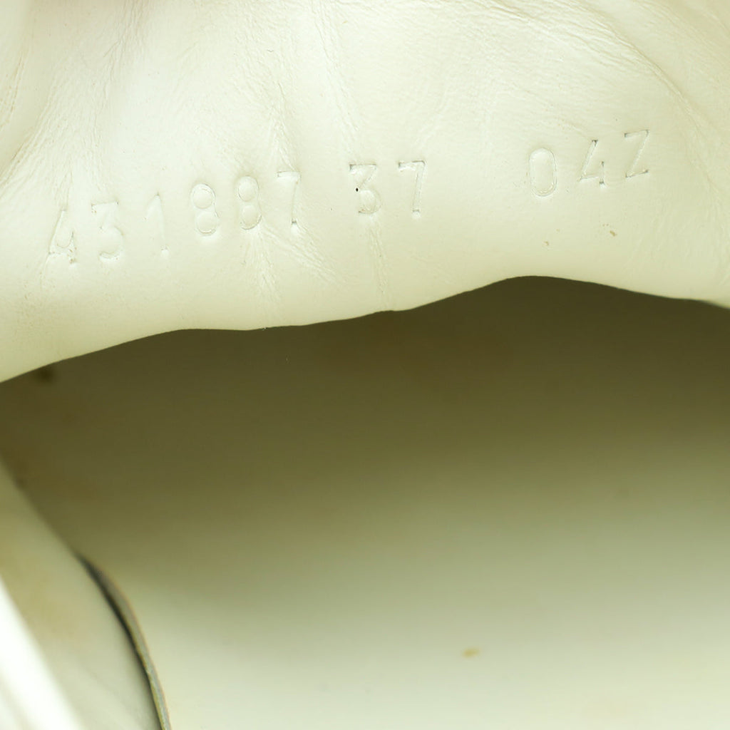 Gucci White Ace Studded Pearl Sneaker 37