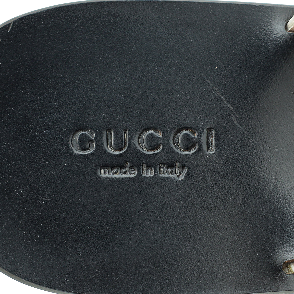 Gucci White GG Marmont Thong Sandals 38.5