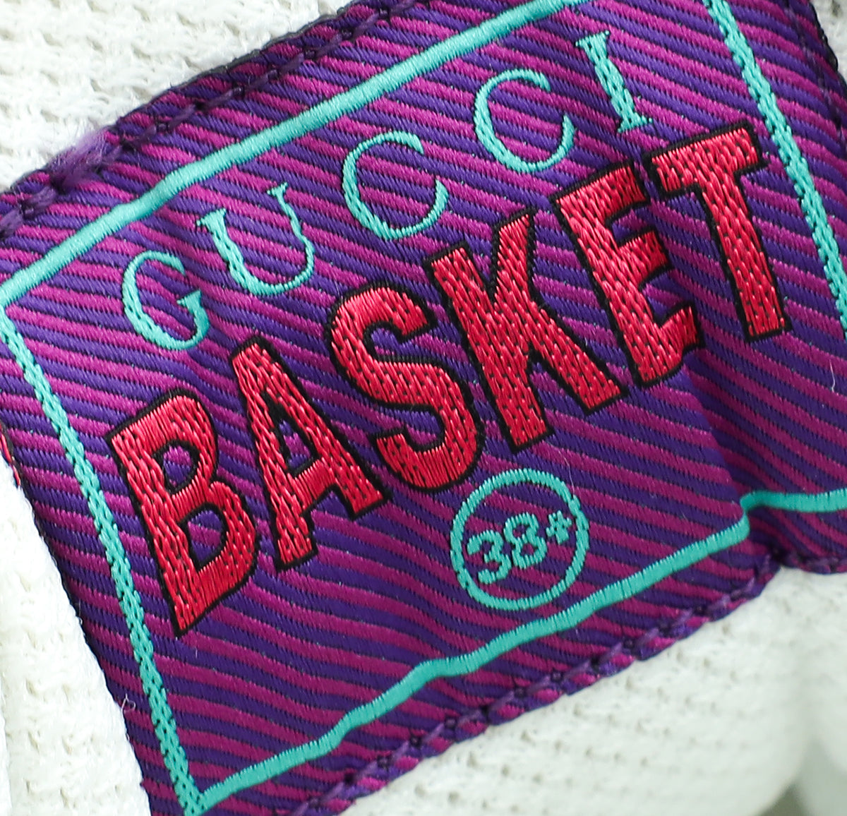 Gucci Bicolor Basket Demetra Low Sneakers 38.5