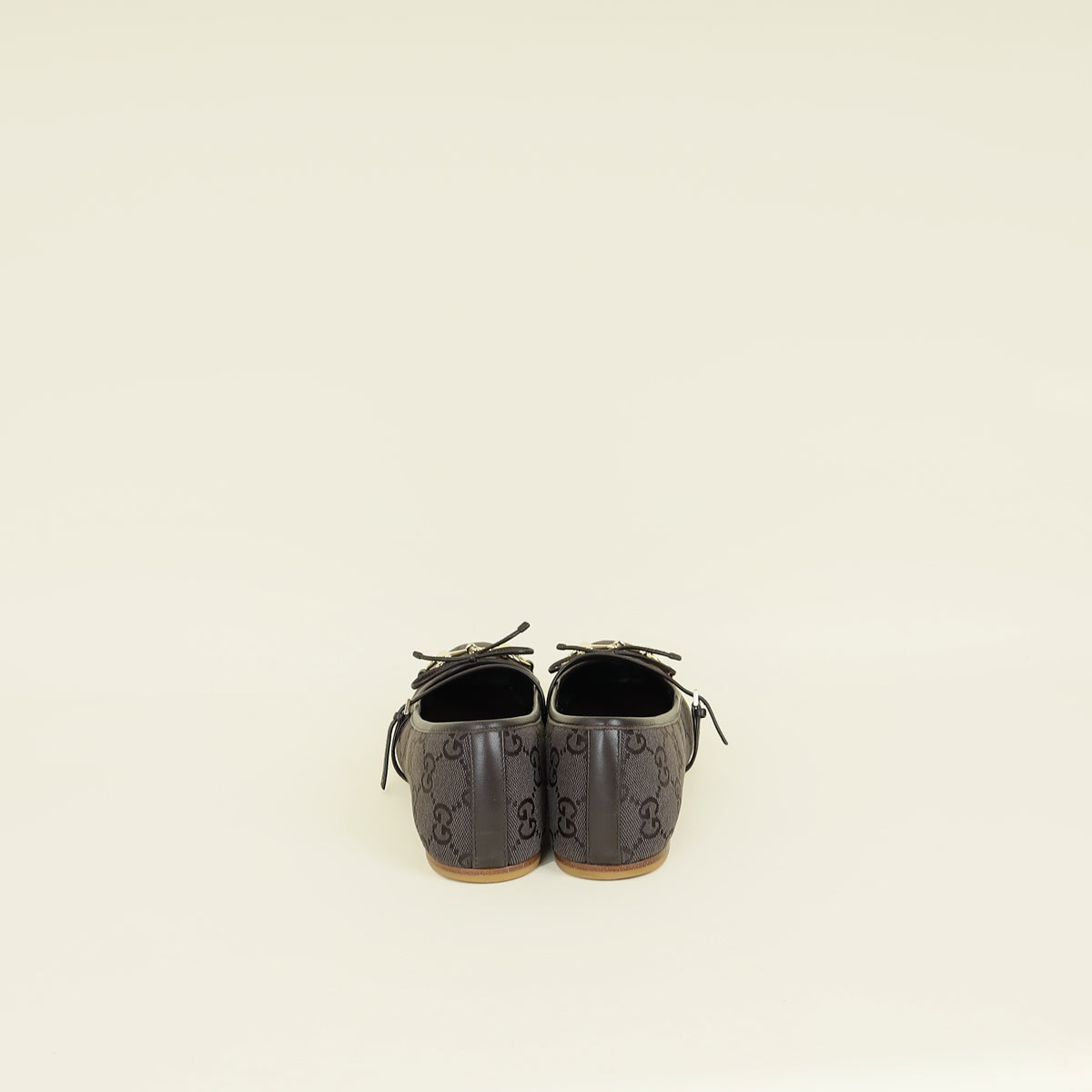 Gucci Chocolate Brown Horsebit Ballet Flat 38