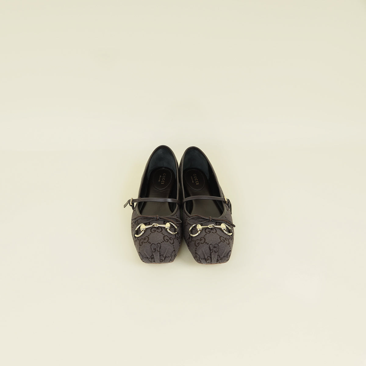 Gucci Chocolate Brown Horsebit Ballet Flat 38