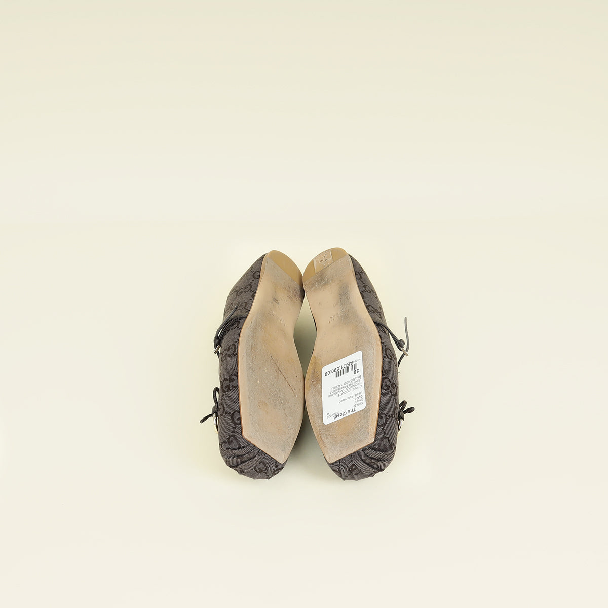 Gucci Chocolate Brown Horsebit Ballet Flat 38