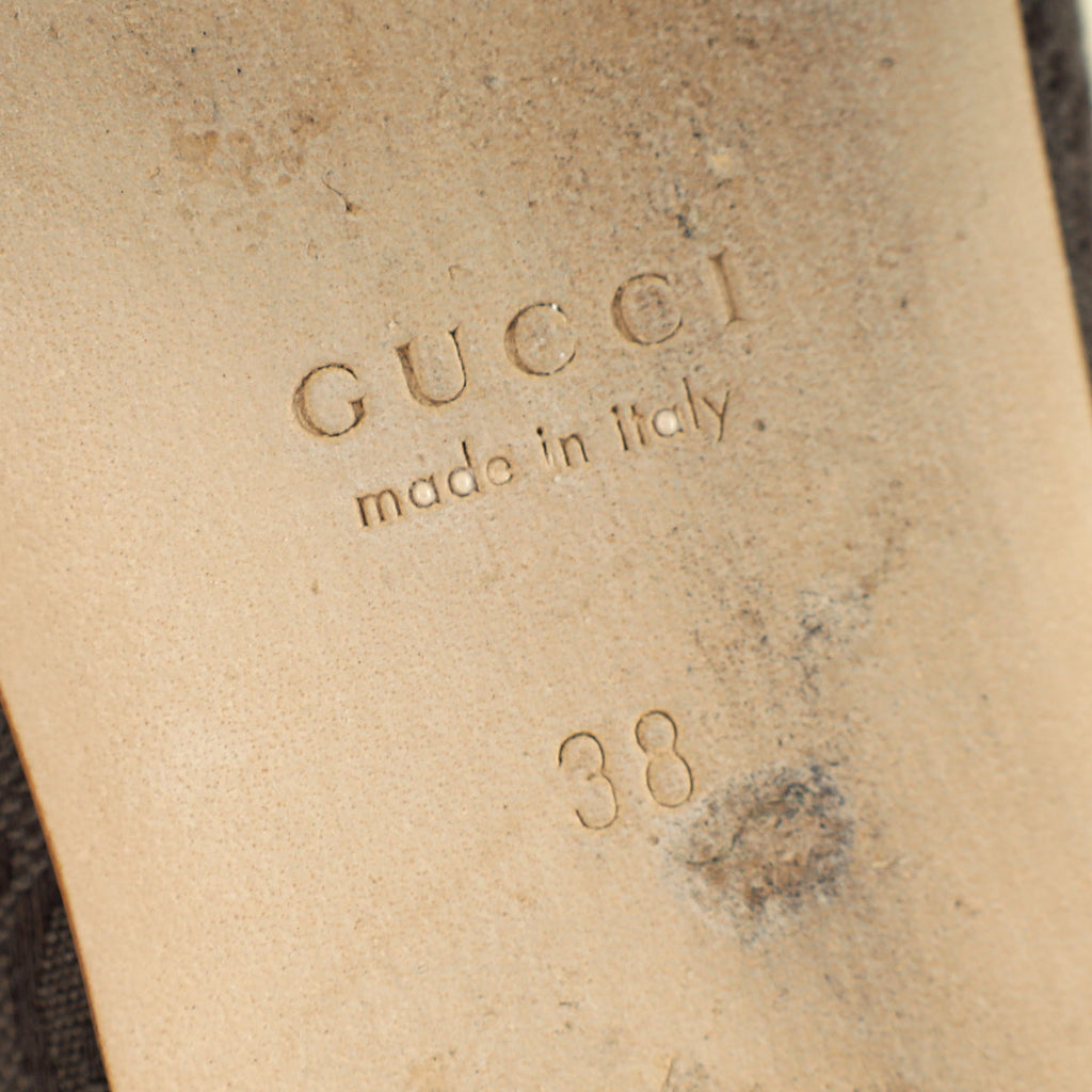 Gucci Chocolate Brown Horsebit Ballet Flat 38