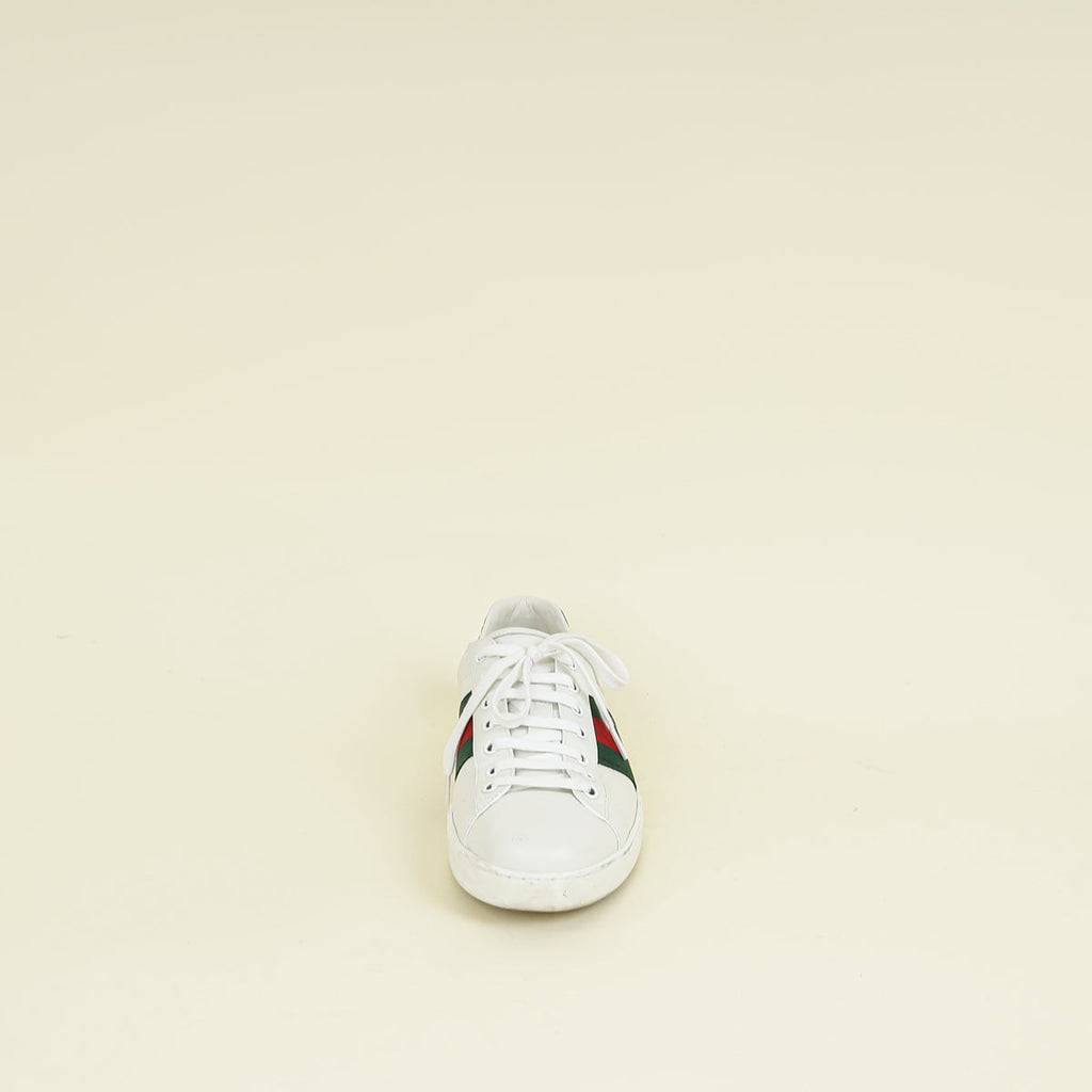 Gucci White Ace Sneakers 7.5