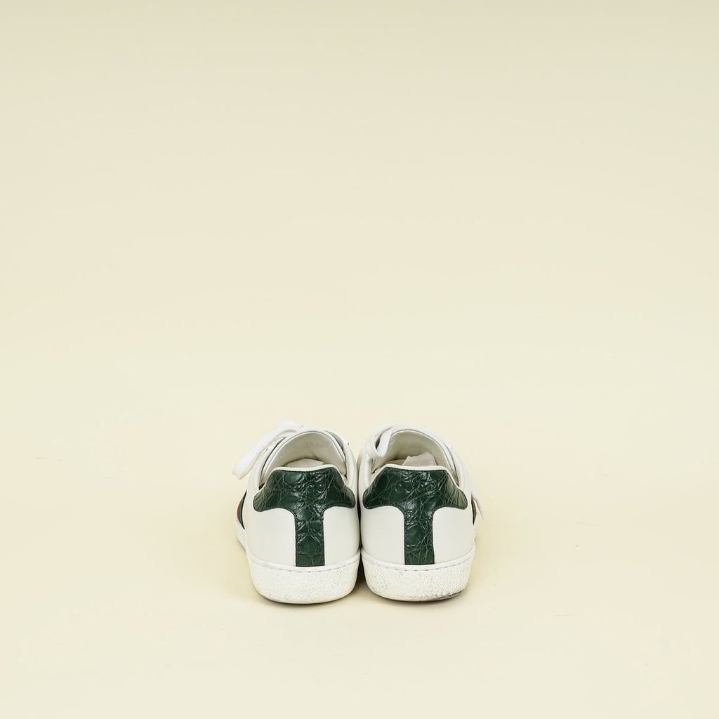 Gucci White Ace Sneakers 7.5