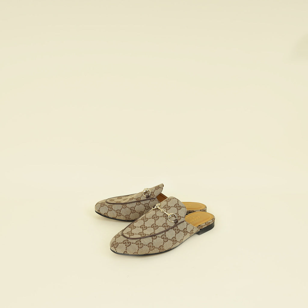 Gucci Bicolor GG Princetown Mules 38