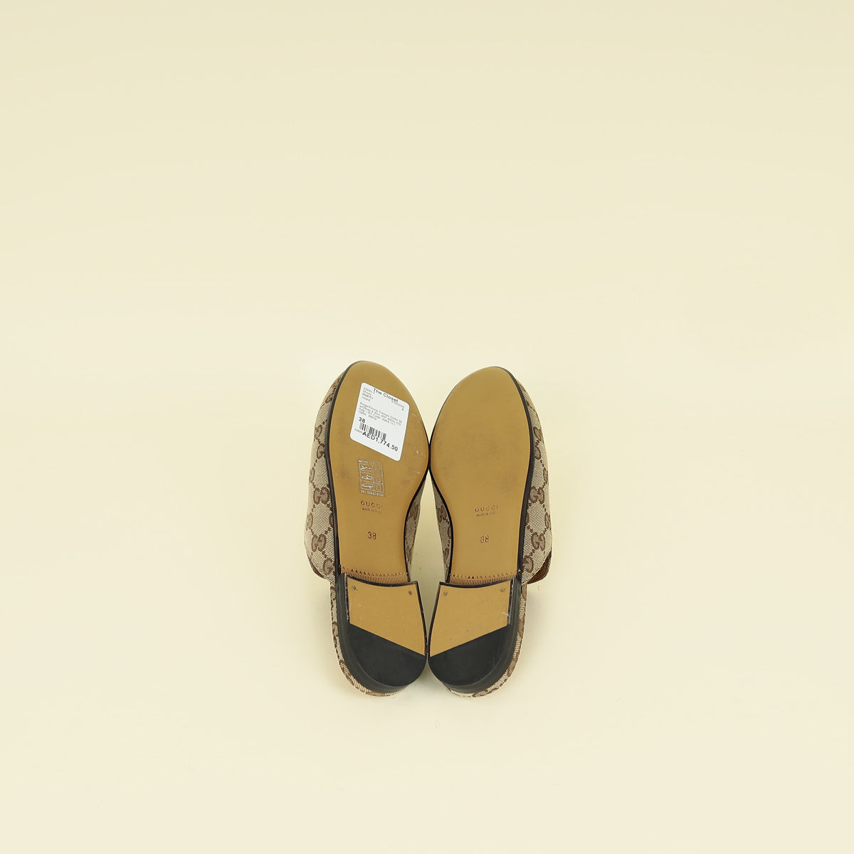 Gucci Bicolor GG Princetown Mules 38