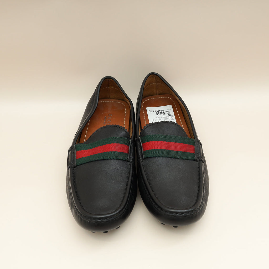 Gucci Black Web Loafer 38