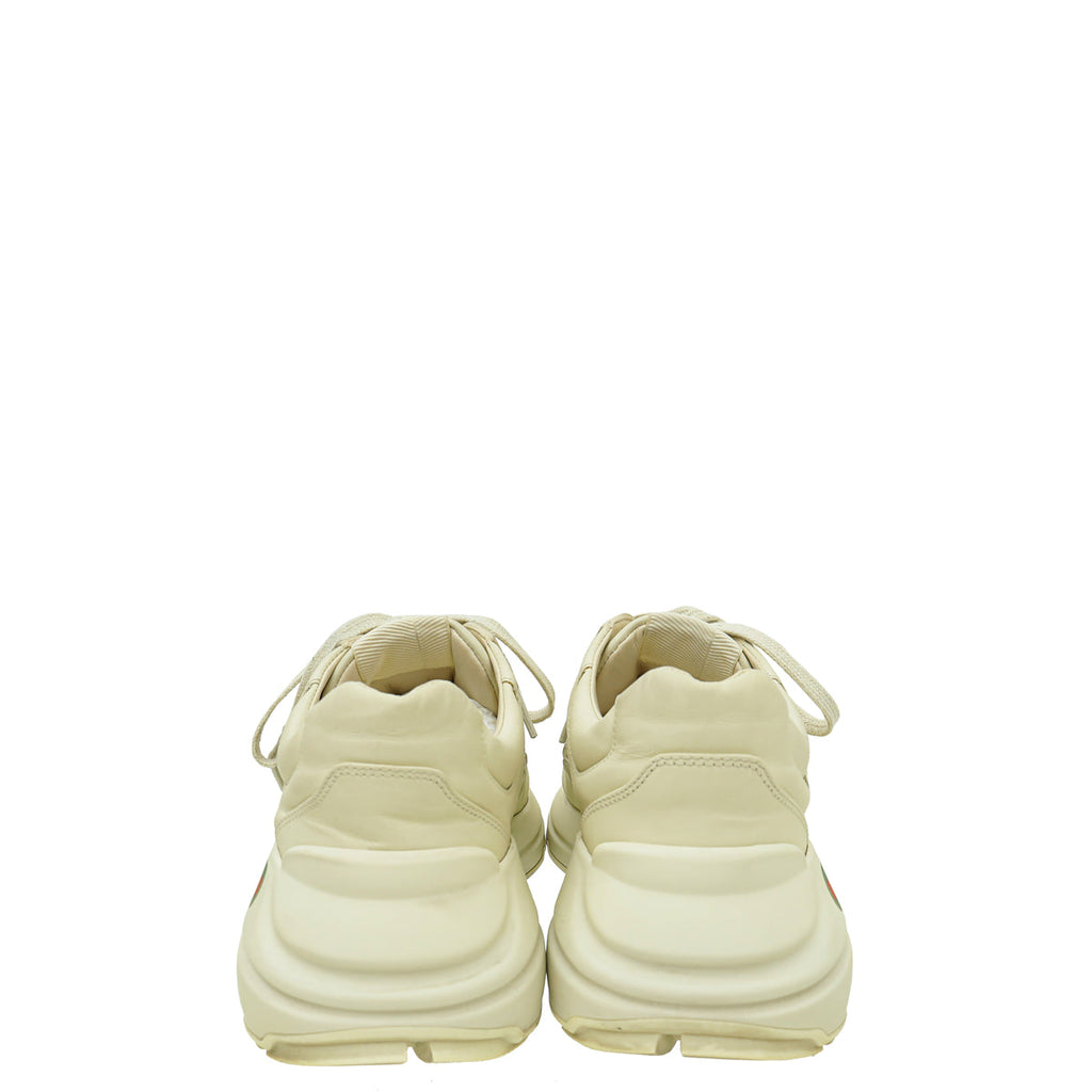 Gucci Mystic Beige Logo Rhyton Sneaker 38