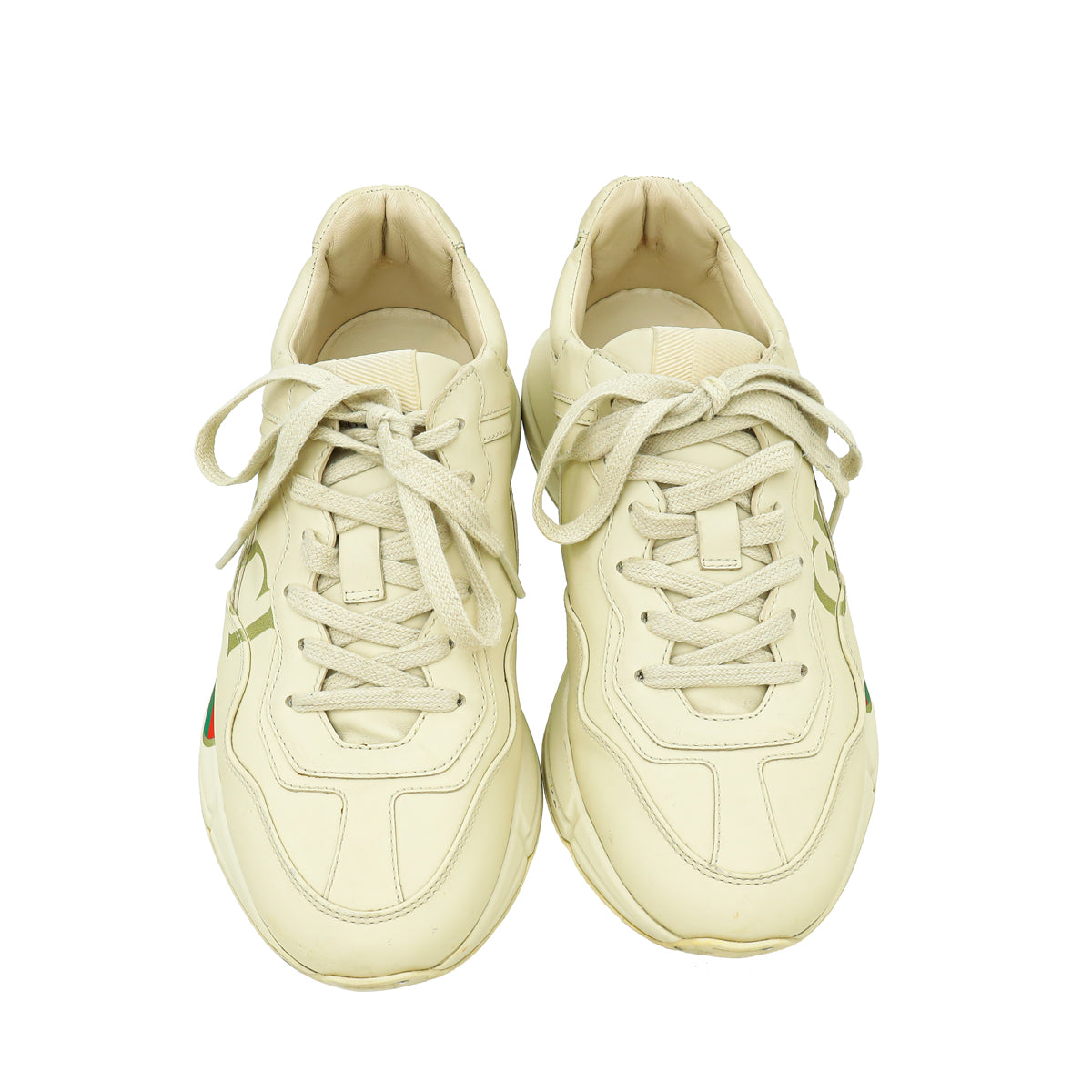Gucci Mystic Beige Logo Rhyton Sneaker 38