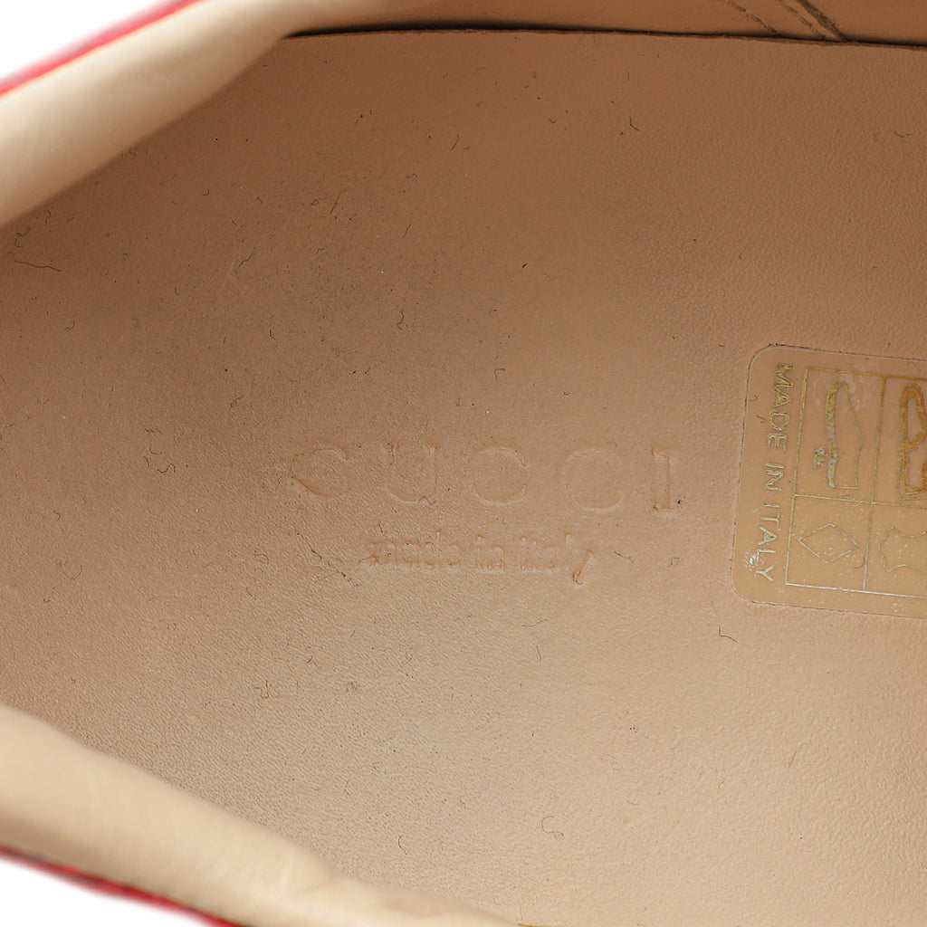 Gucci Gold Ace Metallic Python Sneaker 39.5