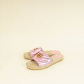 Gucci Metallic Pink GG Marmont  Espadrille Sandal 39