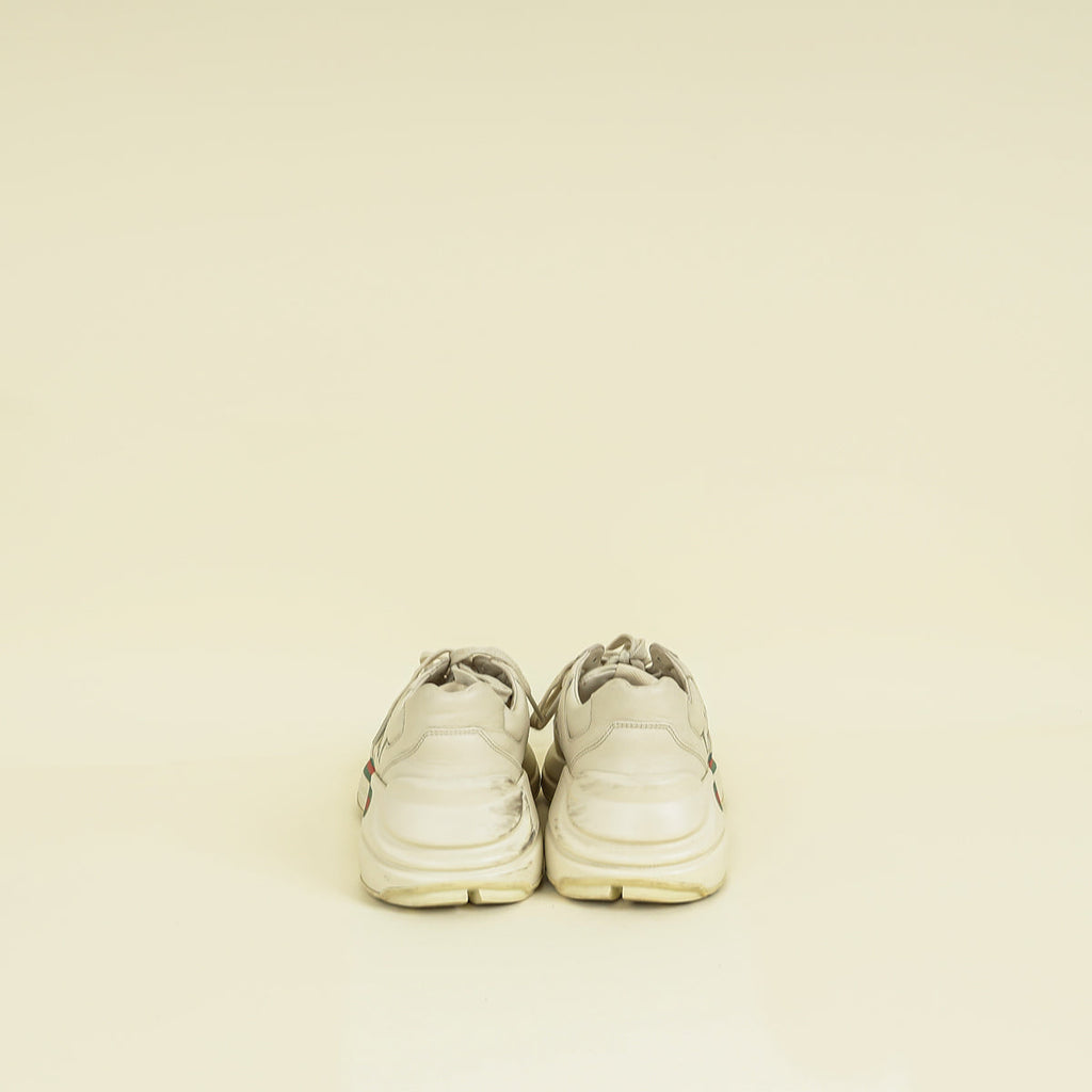 Gucci Ivory Logo Rhyton Sneakers 39