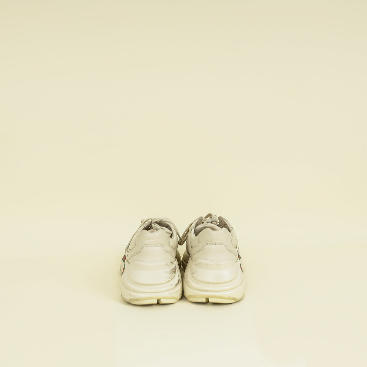 Gucci Ivory Logo Rhyton Sneakers 39