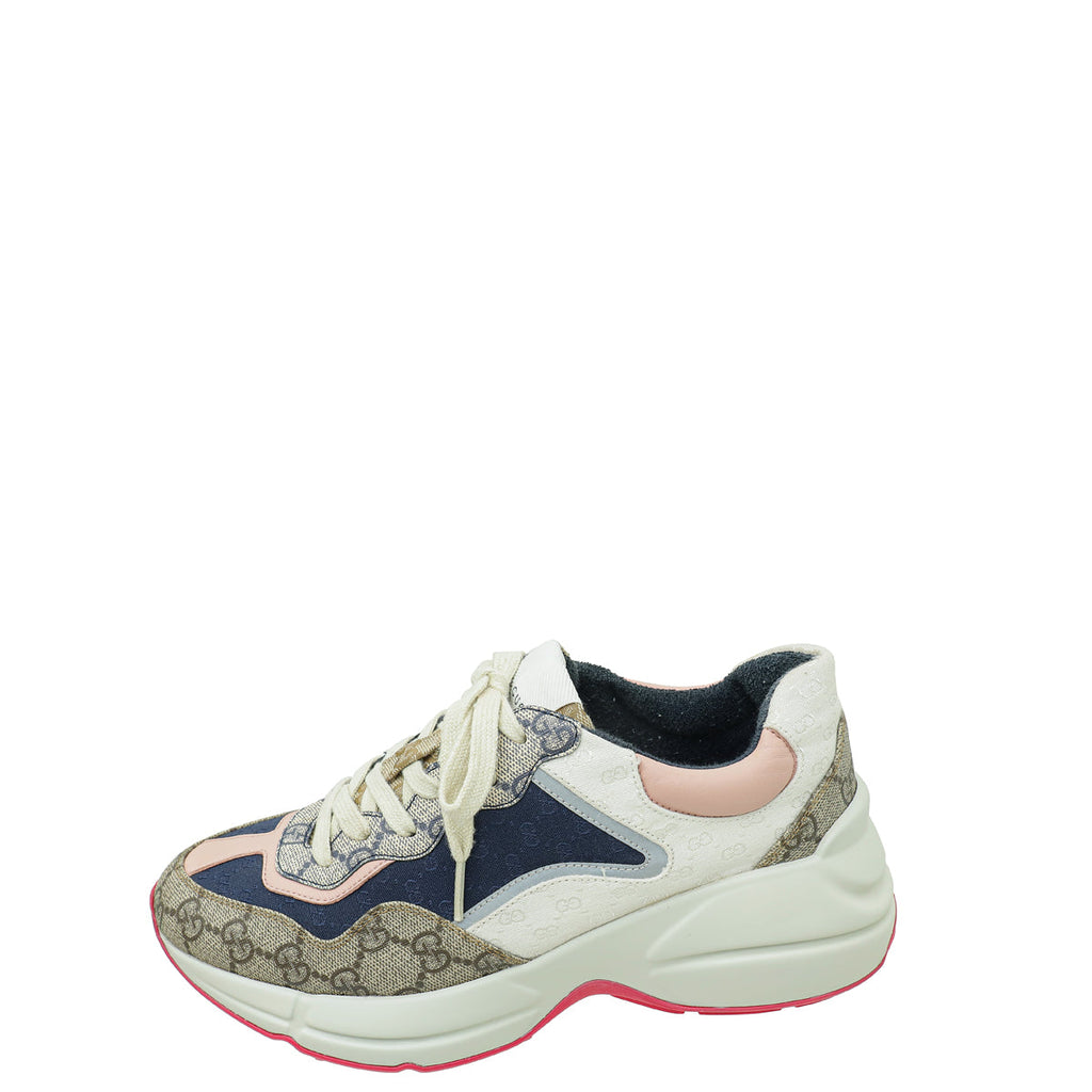 Gucci Multicolor GG Supreme Rhyton Sneaker 39