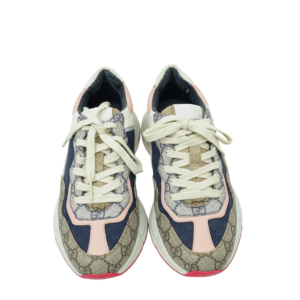 Gucci Multicolor GG Supreme Rhyton Sneaker 39