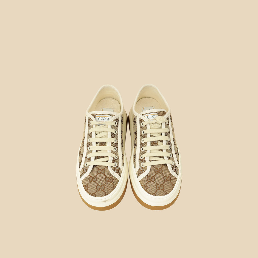 Gucci Ebony GG 1977 Tennis Treck Sneaker 39