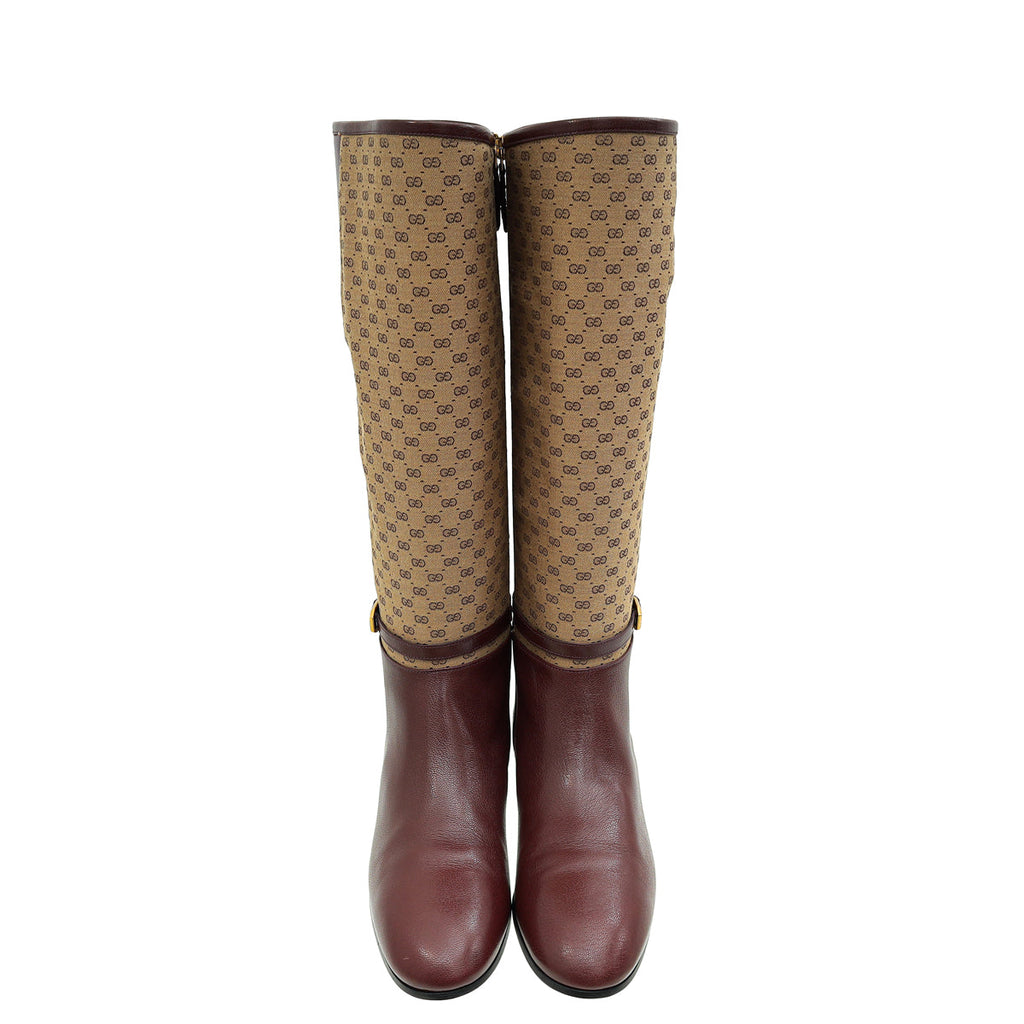 Gucci Bicolor Micro GG High Boots 39