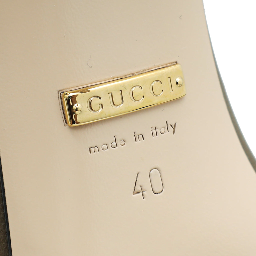 Gucci Brown Sylvie Chain Pump 40