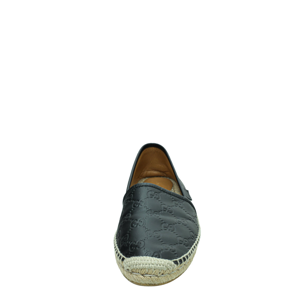 Gucci Black Guccissima Espadrille 41