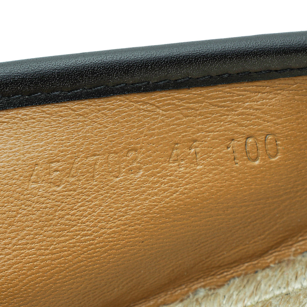 Gucci Black Guccissima Espadrille 41