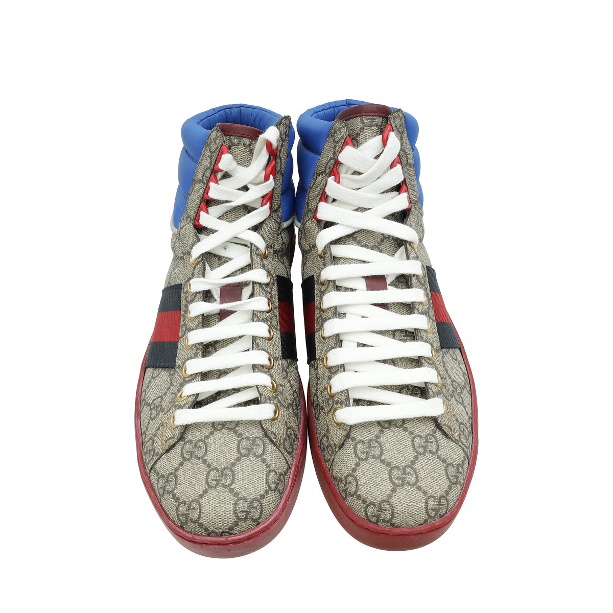 Gucci Tricolor GG Supreme Ace High Top Sneaker 6