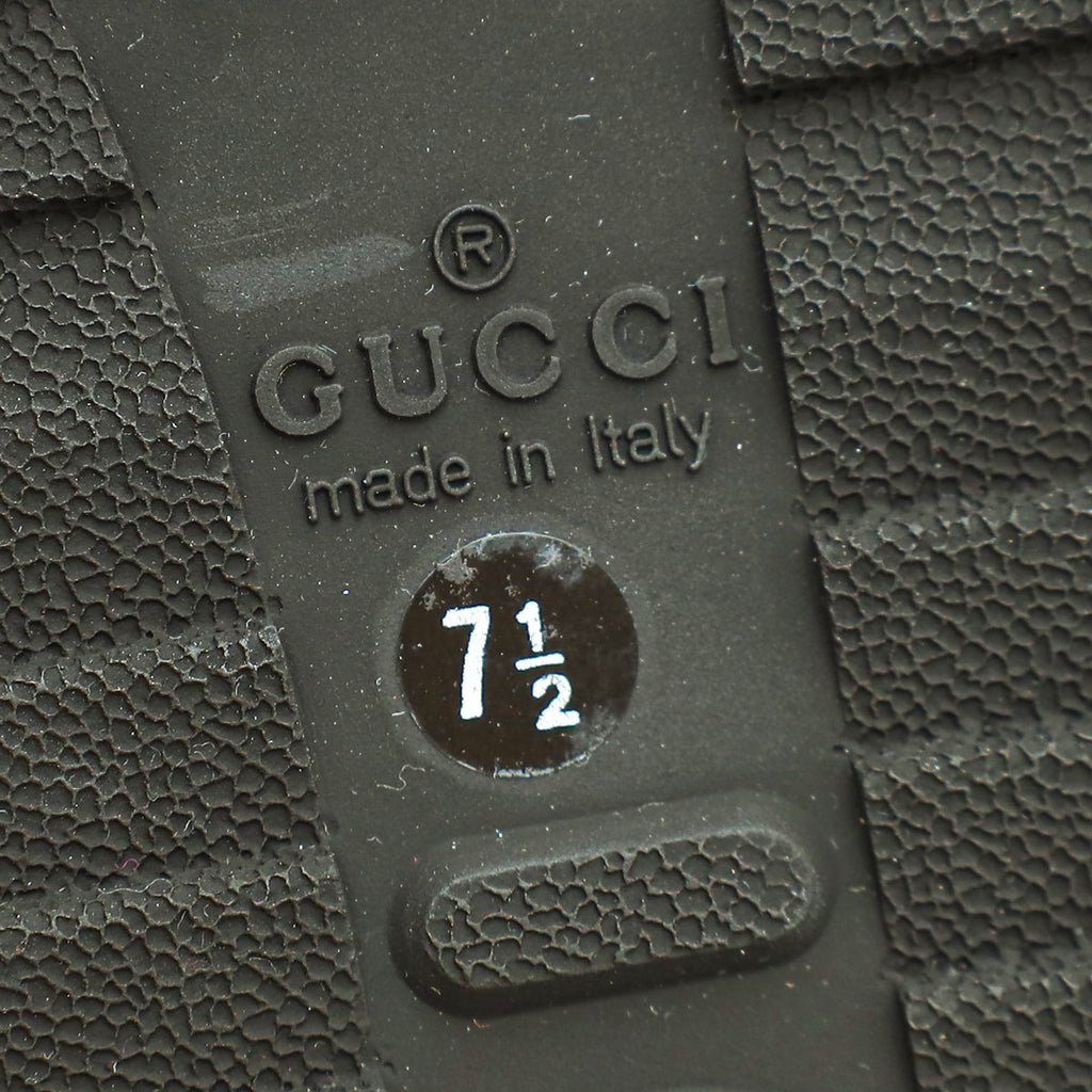 Gucci Brown GG Microguccissima Web Thong Flip Flop Sandal 7.5