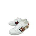 Gucci White Ace Loved Embroidered Sneaker 7.5