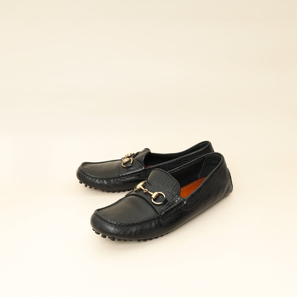 Gucci Black Horsebit Men's Loafer 8.5