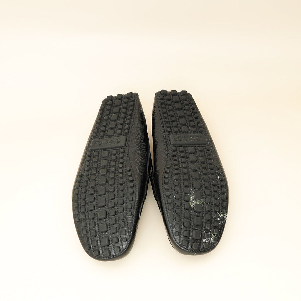 Gucci Black Horsebit Men's Loafer 8.5