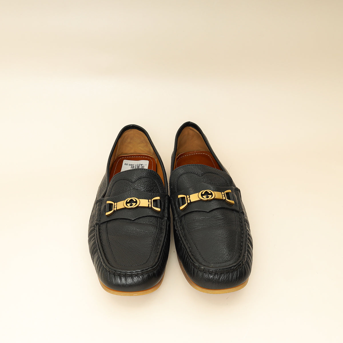 Gucci Black Interlocking G Horsebit Men's Loafer 8.5