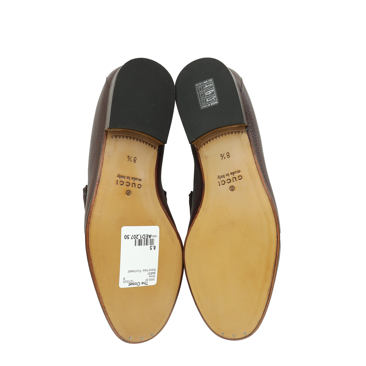 Gucci Brown Horsebit Men's Loafer 8.5