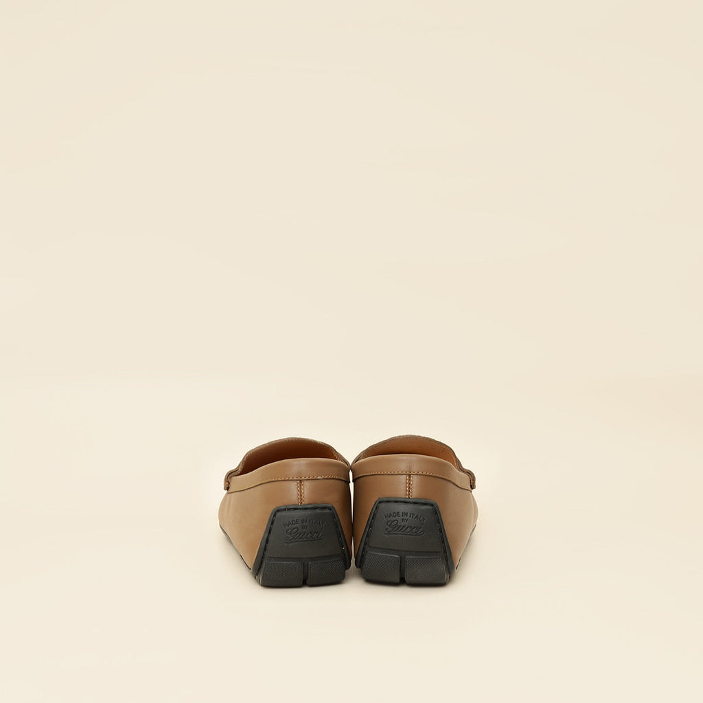 Gucci Brown GG Microguccissima Driving Loafer 8