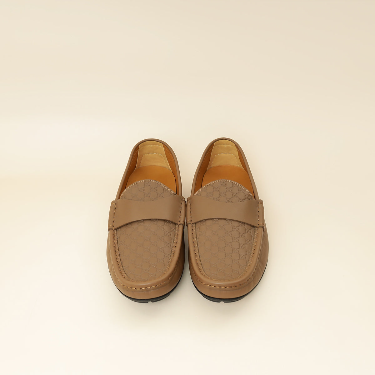 Gucci Brown GG Microguccissima Driving Loafer 8