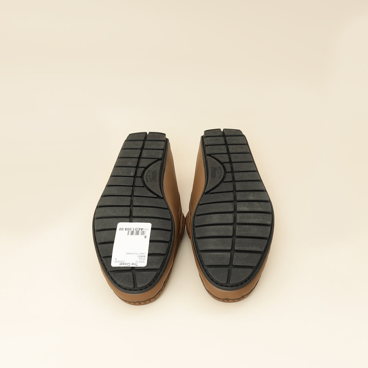 Gucci Brown GG Microguccissima Driving Loafer 8