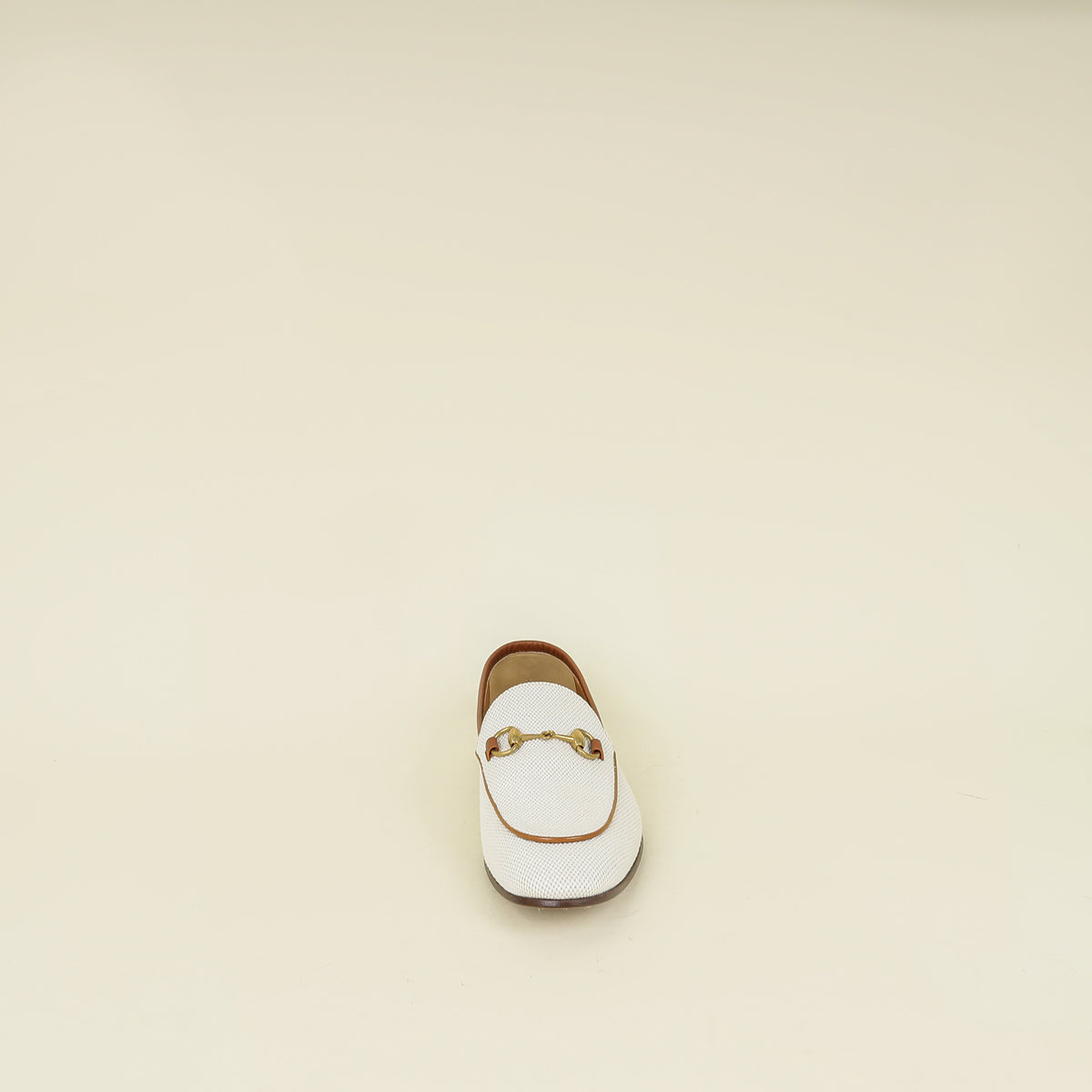 Gucci Tan Natural Jordaan Toile Jacquard Loafer 9.5
