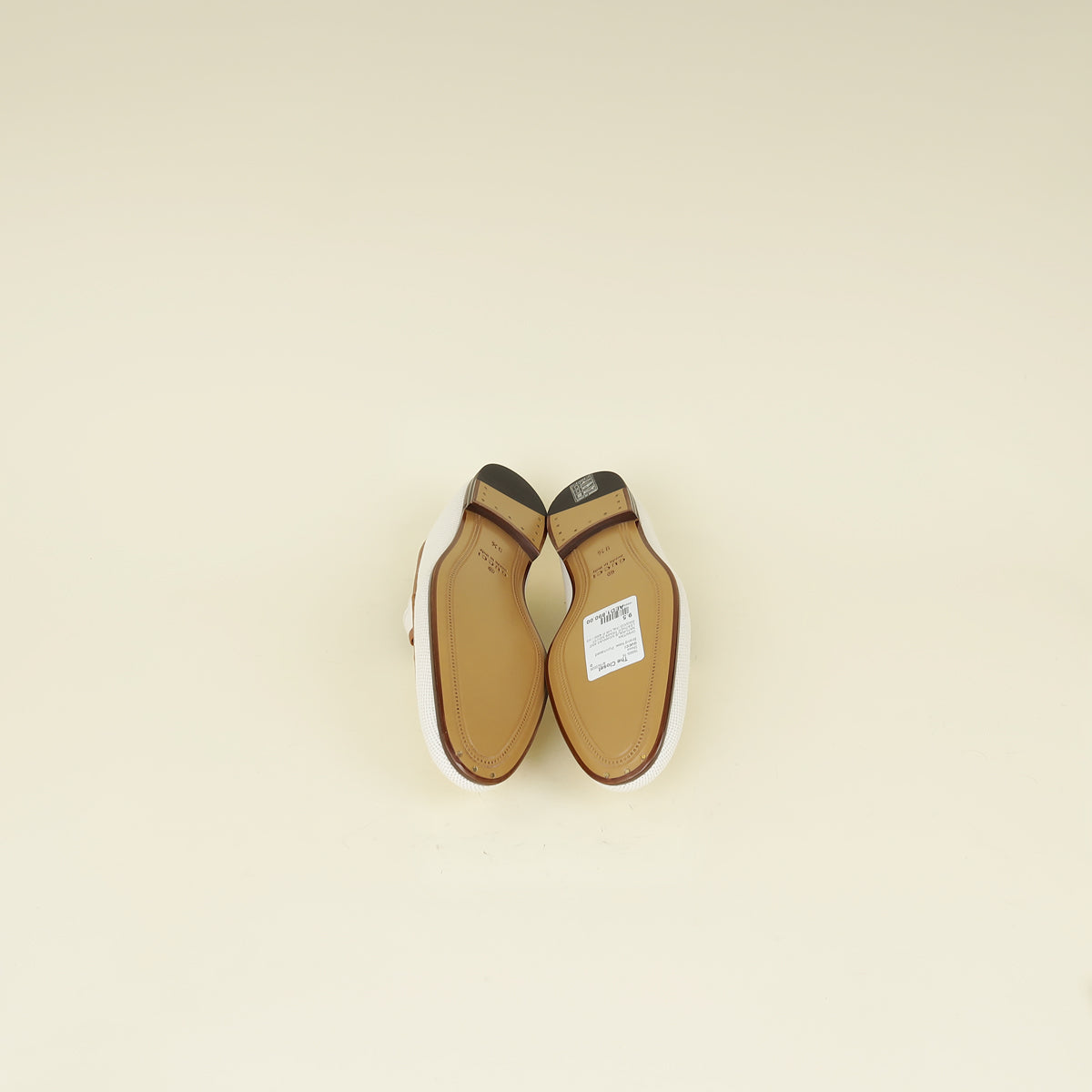Gucci Tan Natural Jordaan Toile Jacquard Loafer 9.5