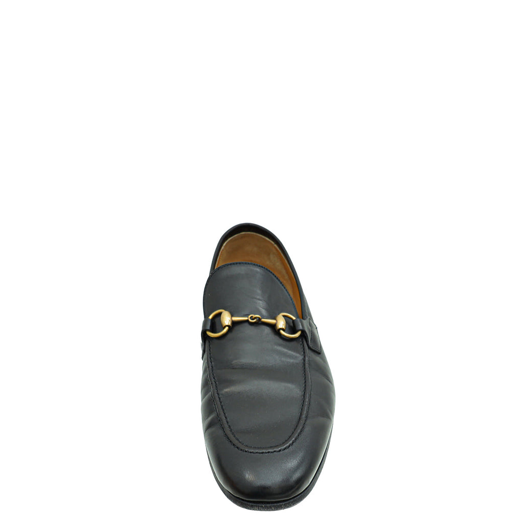 Gucci Black Men's Horsebit Jordaan Loafer 9