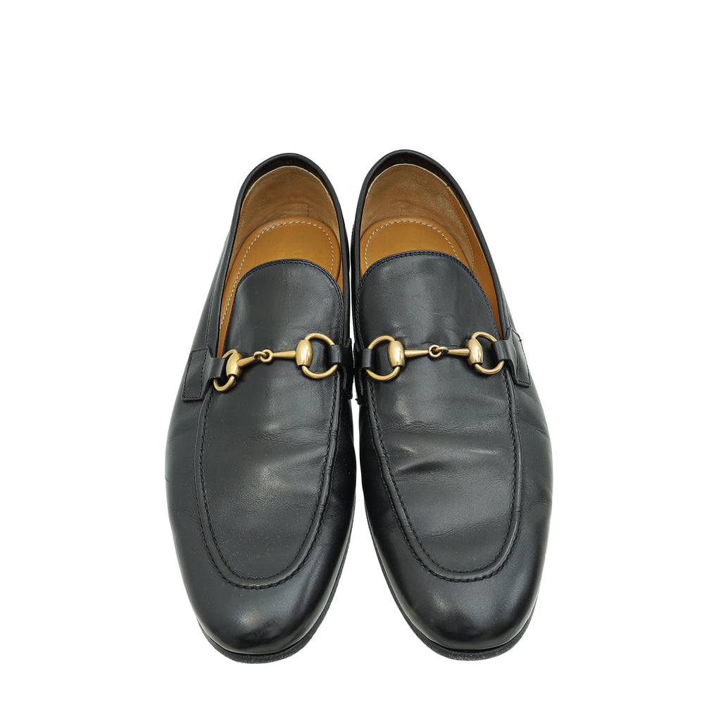 Gucci Black Men's Horsebit Jordaan Loafer 9